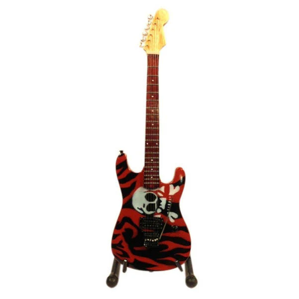Red Skull Miniature Guitar Showpiece