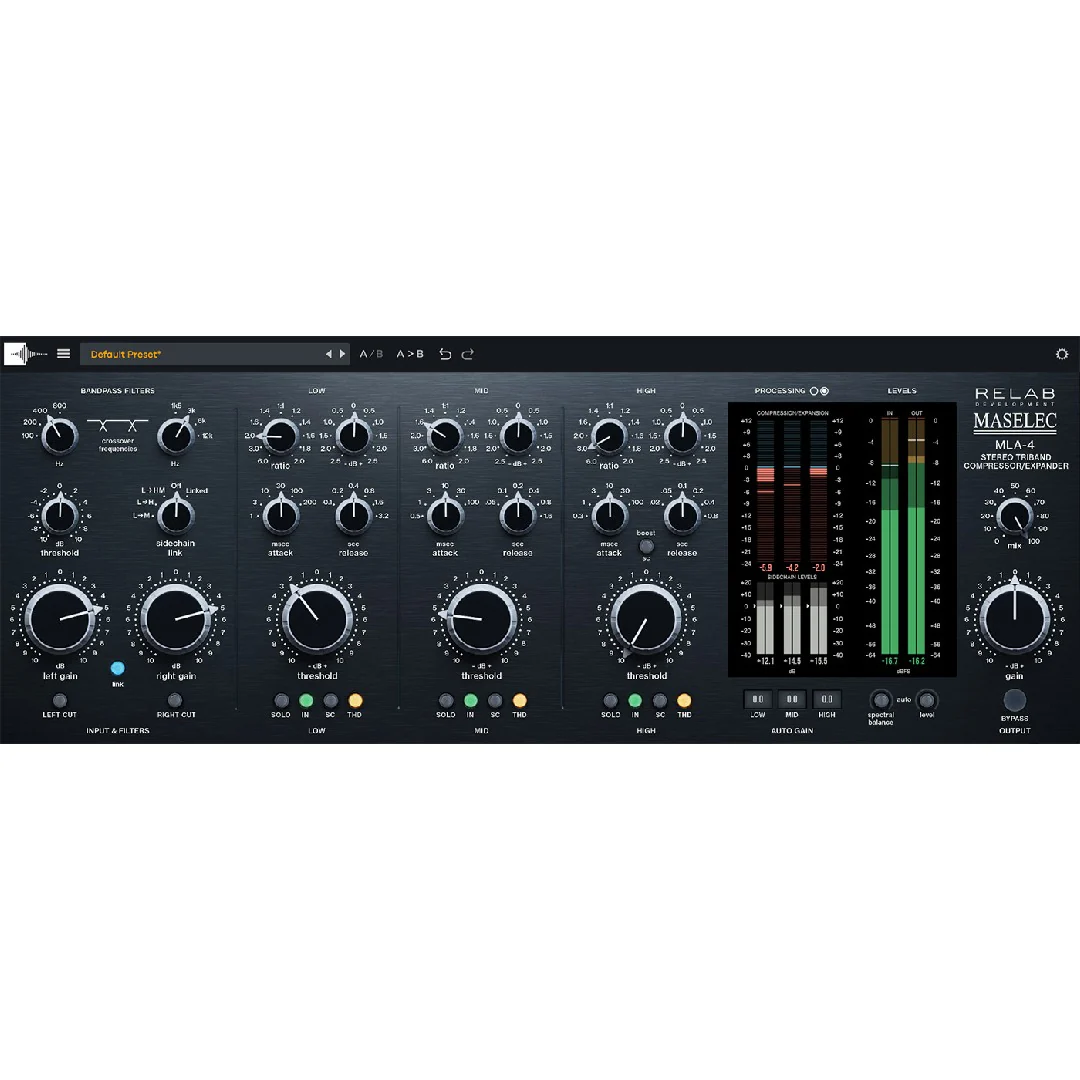 Relab Maselec MLA-4 Triband Compressor Expander – Professional Audio Software & Plugin