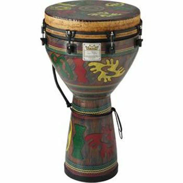 Remo Designer Series Key Tuned 14inch X 25inch Adinkra Djembe DJ-0014-24