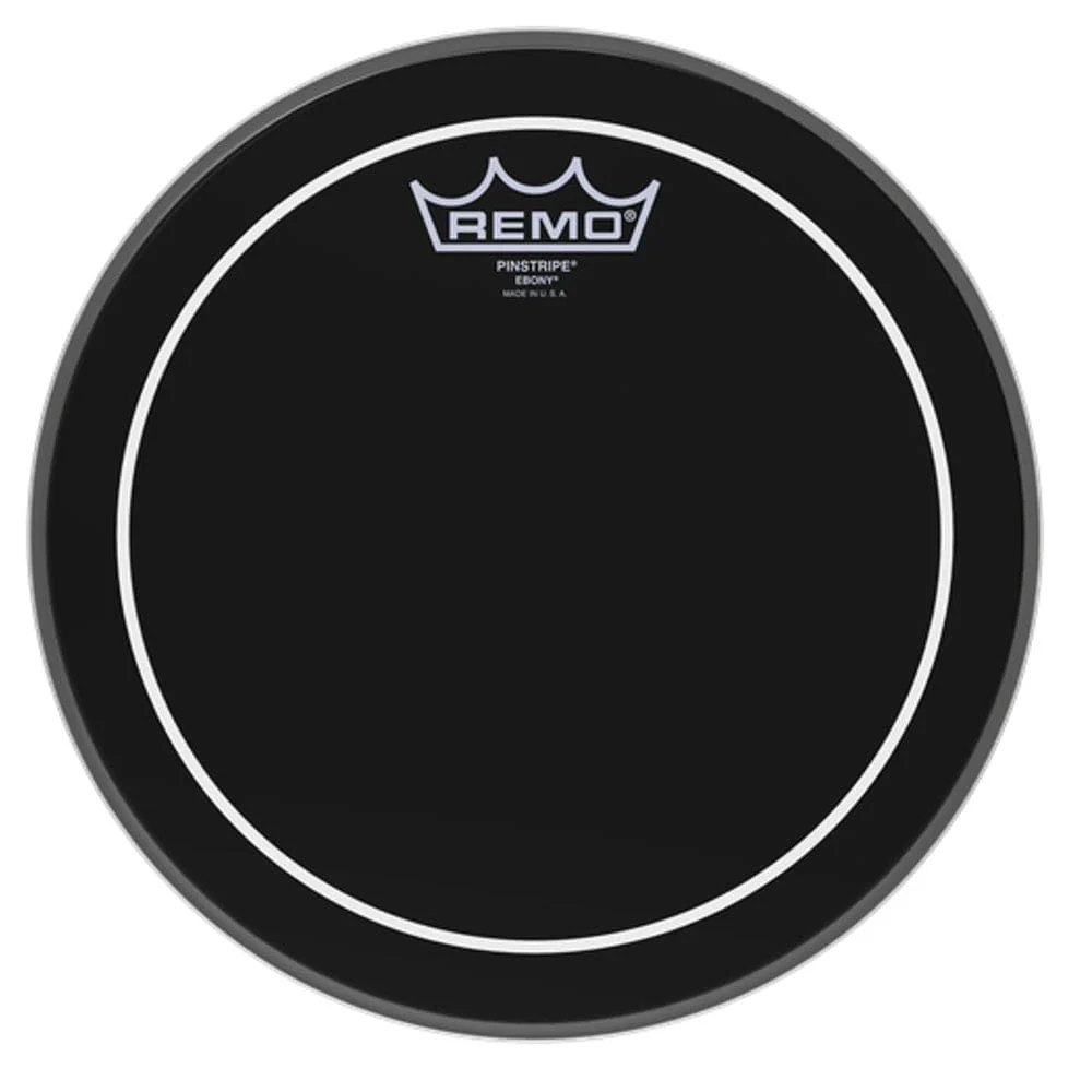 Remo ES-0610-PS 10" Ebony Pinstripe Drum Head