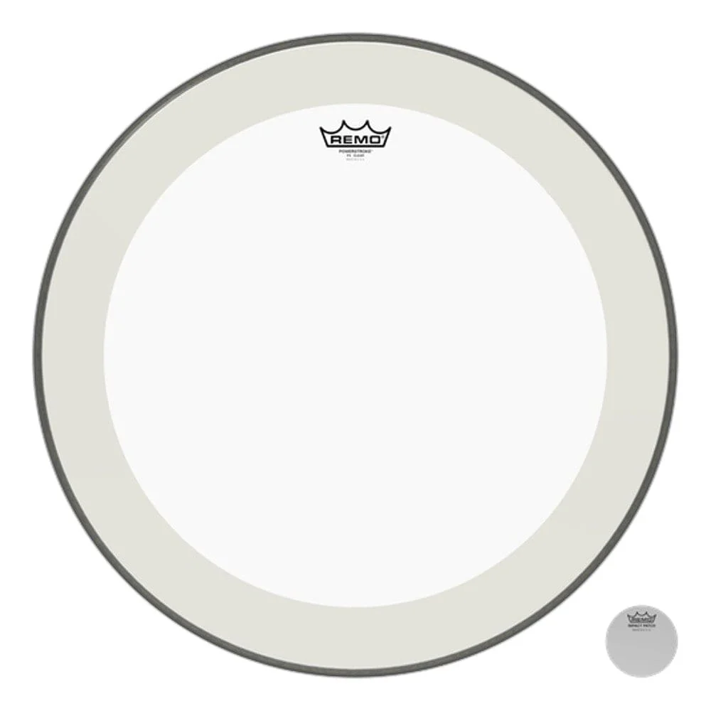 Remo P4-1322-C2 22" Bass Drum Head Powerstroke 4 Clear