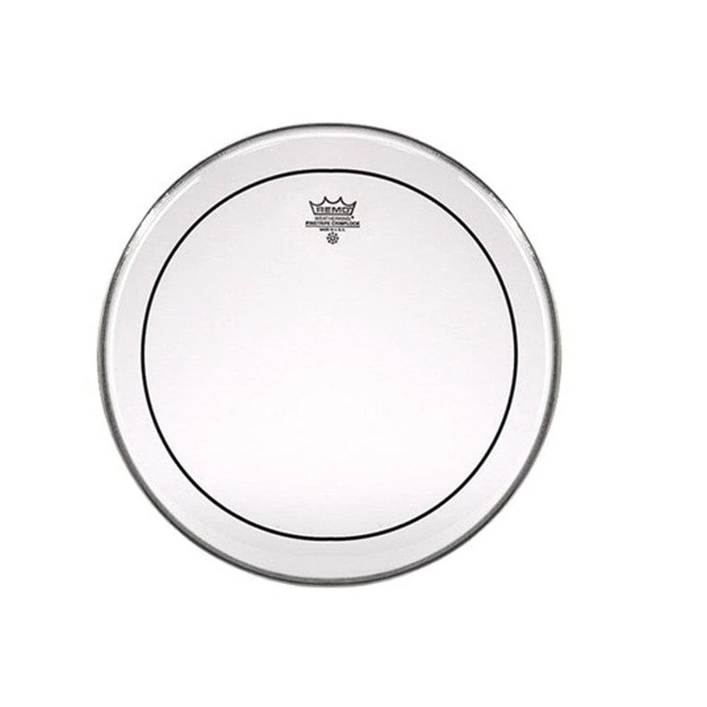 Remo EN-0315-PS 15" Pinstripe Batter Drum Head Clear