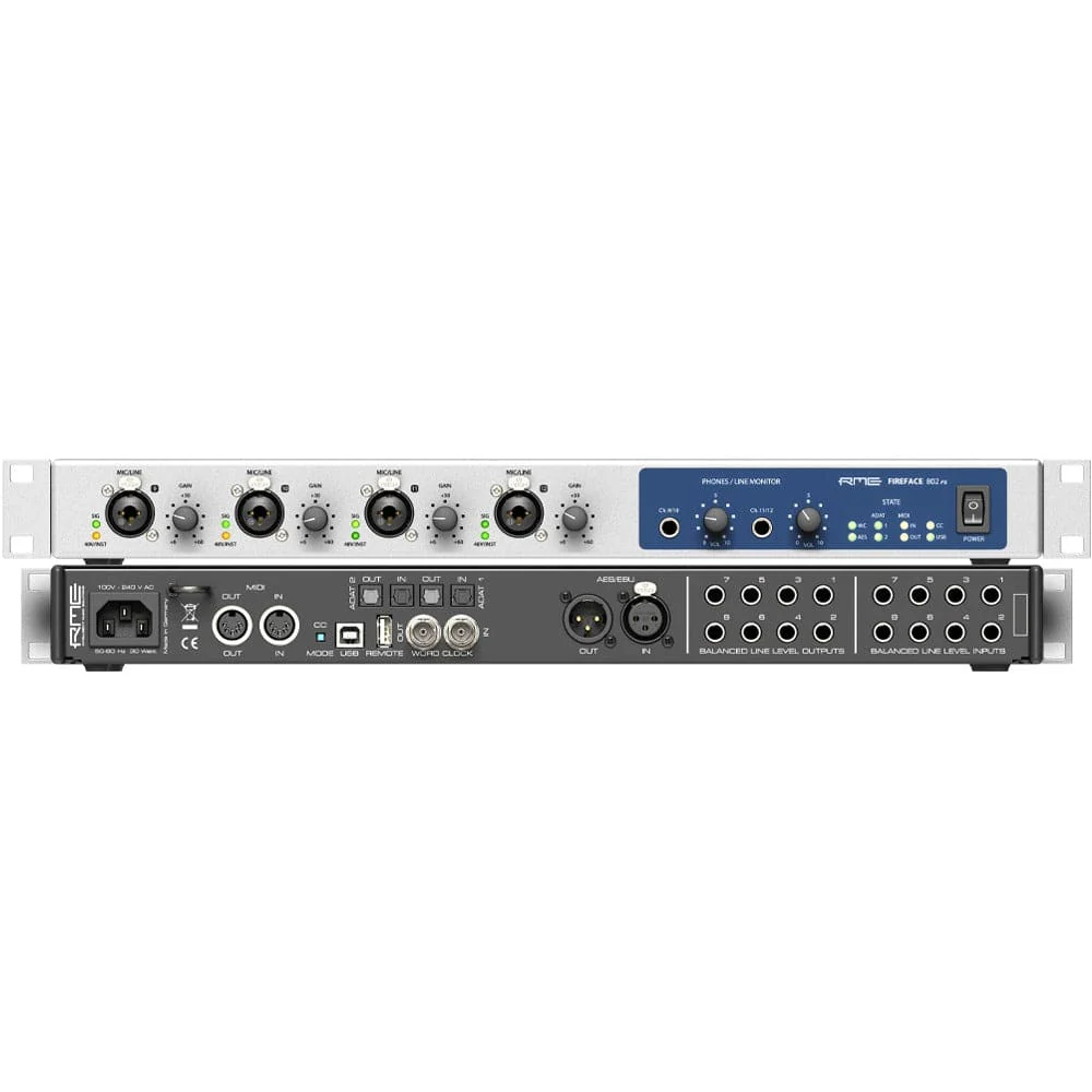 RME Fireface 802 FS 60-Channel High-End USB Audio Interface