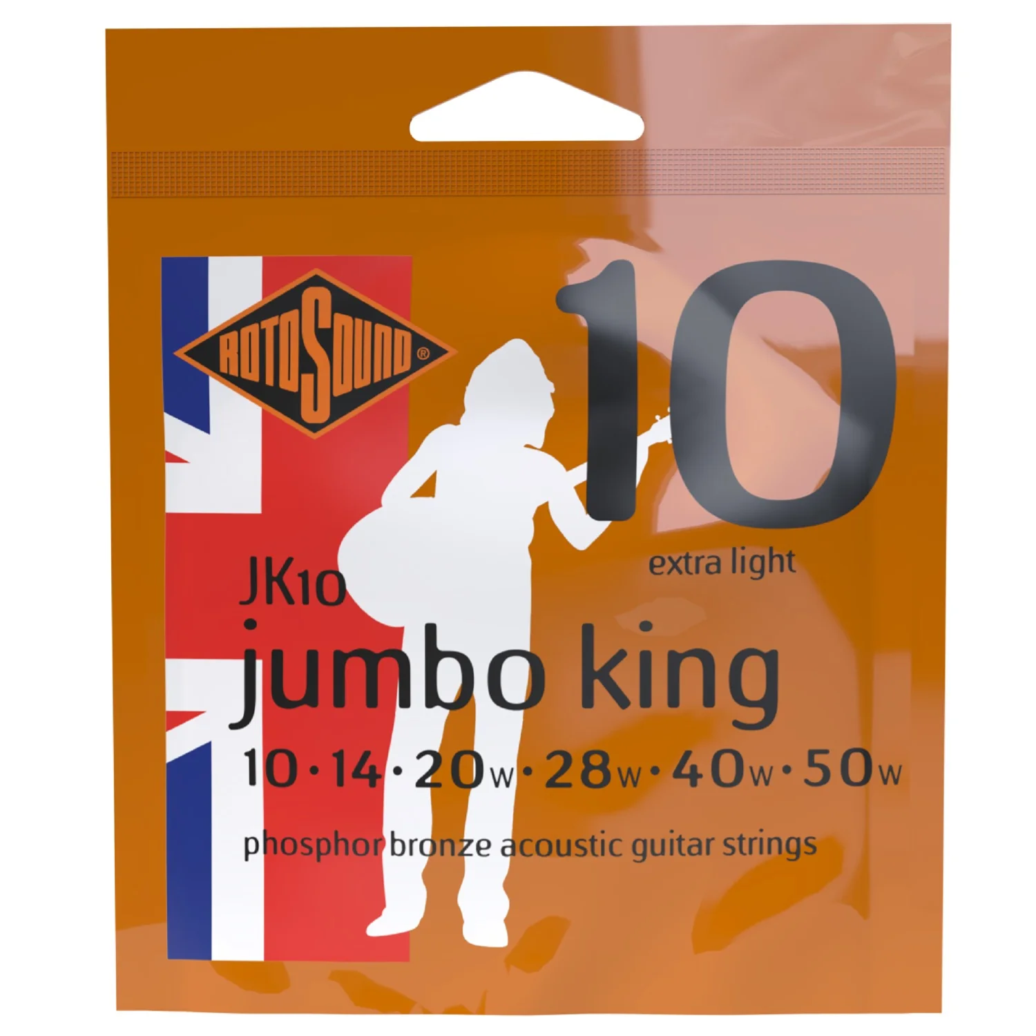 Rotosound Jumbo King JK10 Phosphor Bronze Acoustic Strings - 10-50