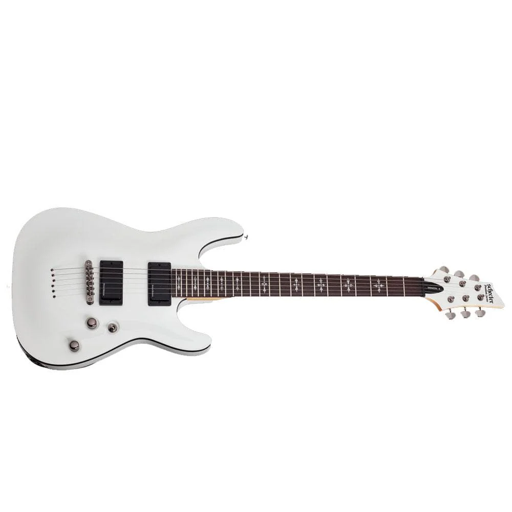 Schecter 3244 Demon-6 6-String Electric Guitar - Vintage White