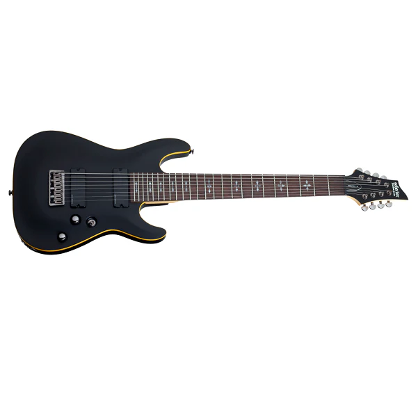 Schecter DEMON-8-SBK Electric Guitar - Satin Black 8 String