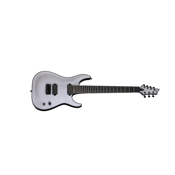 Schecter Guitar Research Keith Merrow KM-7 Electric Guitar - 7 String, Trans White Satin