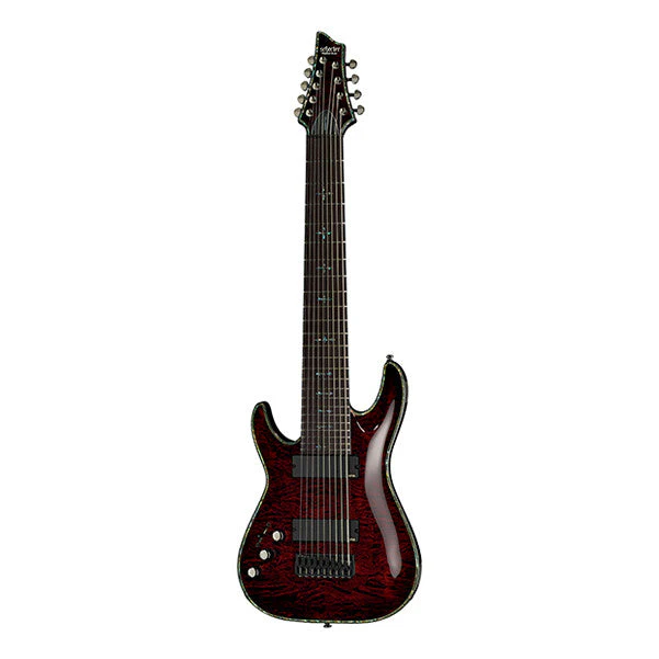 Schecter Hellraiser C-9 Left Handed Electric Guitar - Black Cherry