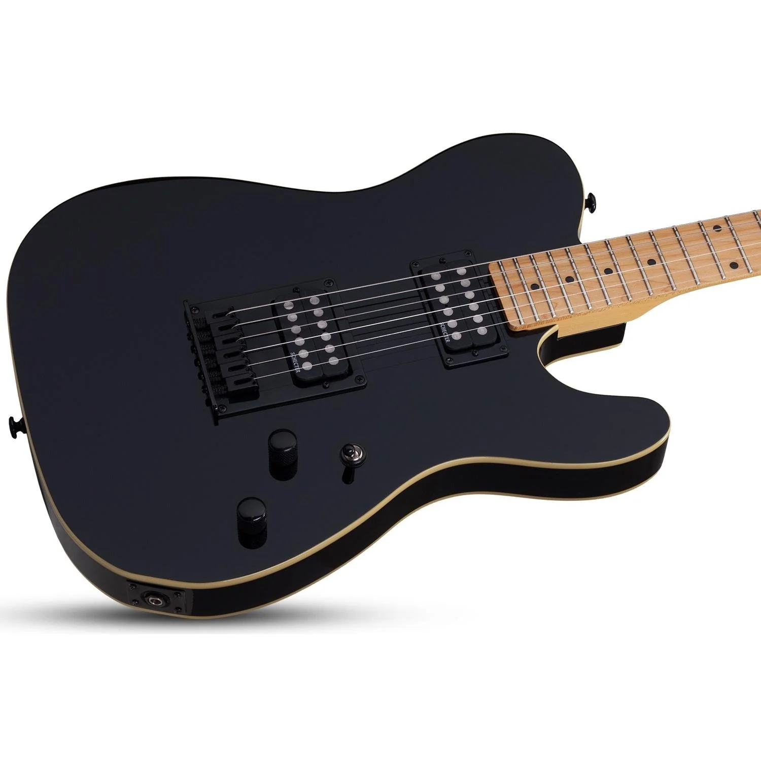 Schecter PT Electric Guitar - Black High Gloss - Image 6