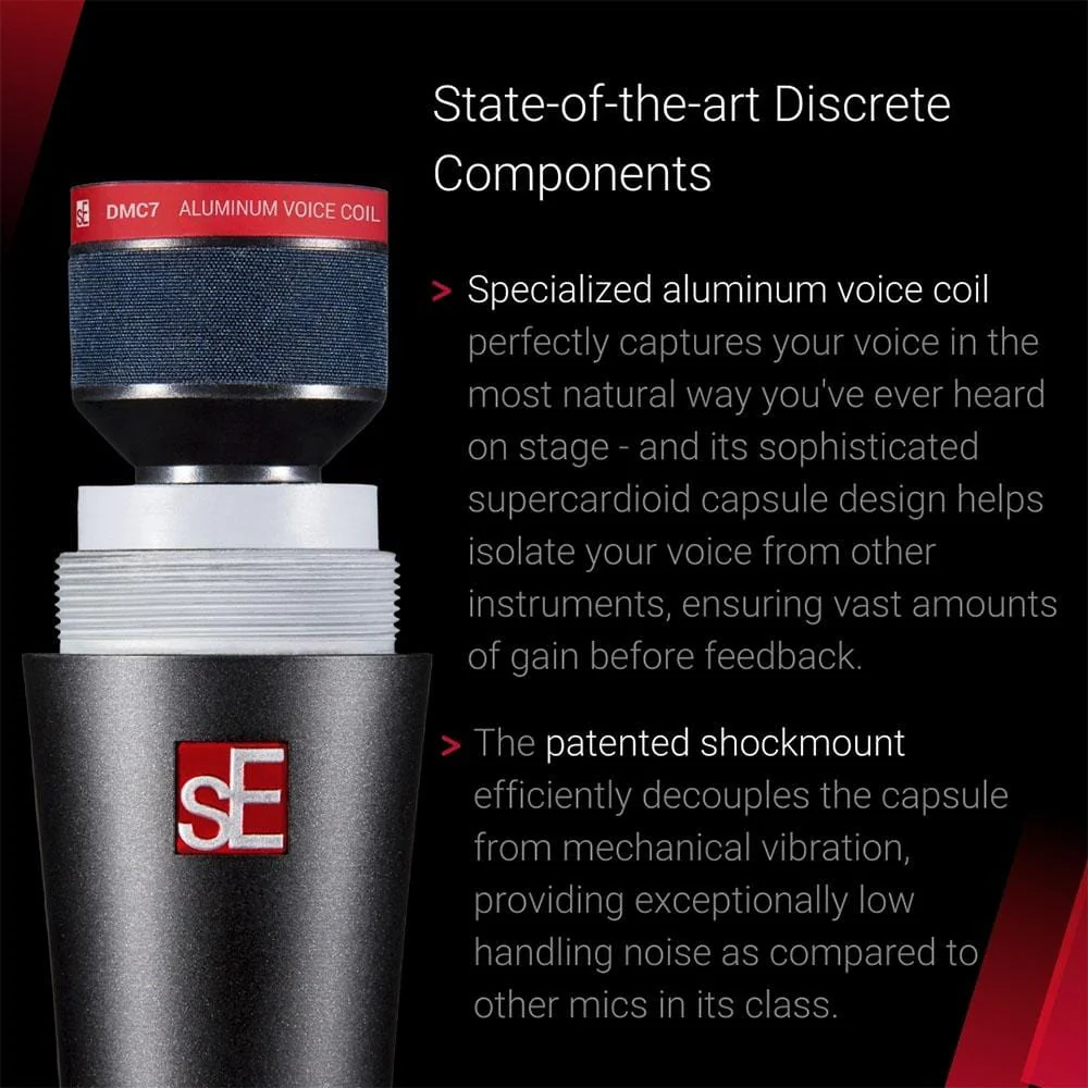 sE Electronics V7 Supercardioid Dynamic Microphone - Image 5