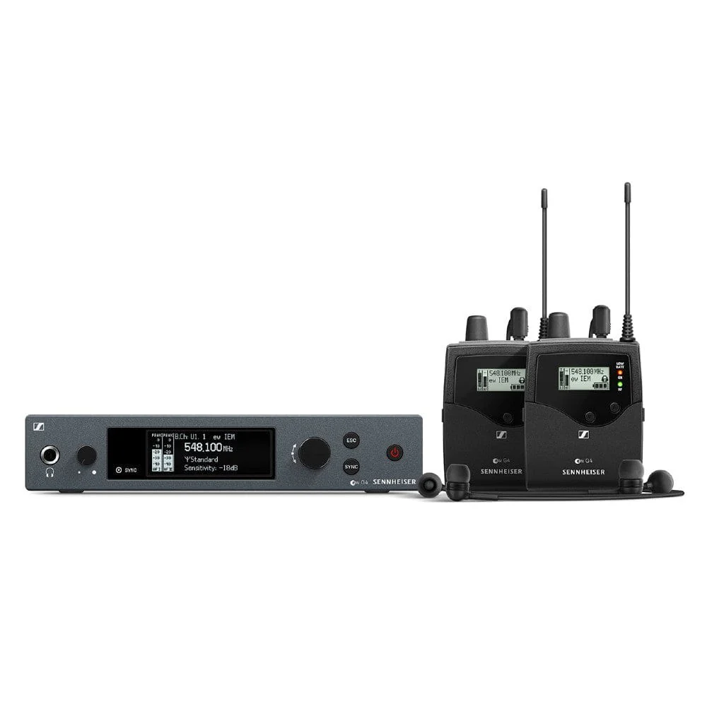 Sennheiser EW IEM G4 Twin Wireless Monitor System Kit (A: 516 to 558 MHz)