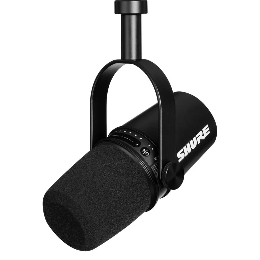 Shure MV7 XLR-USB Dynamic Podcasting Microphone