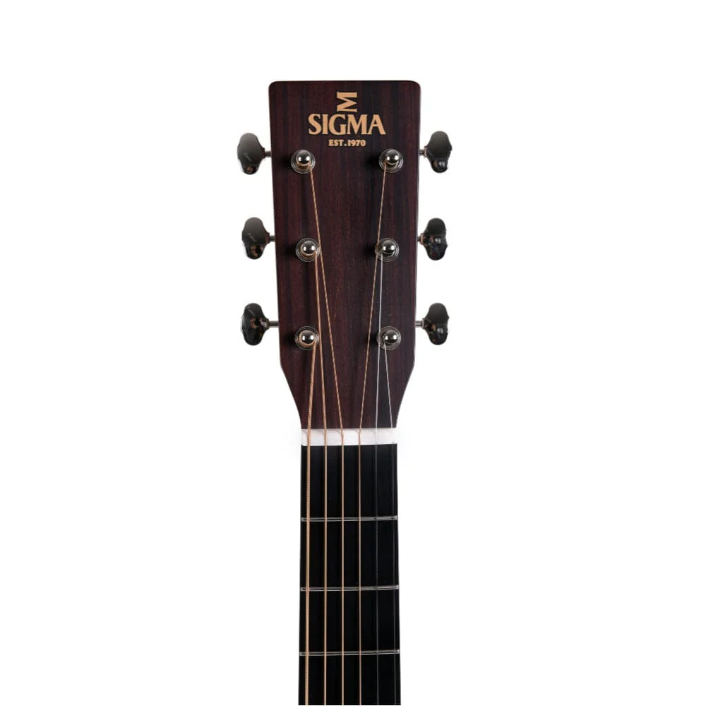Sigma DTC-28HE 6 String Electro Acoustic Guitar with Case - Image 4