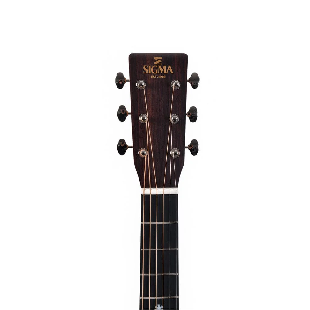 Sigma SDM-10E 6 String Electro Acoustic Guitar with Case - Image 4