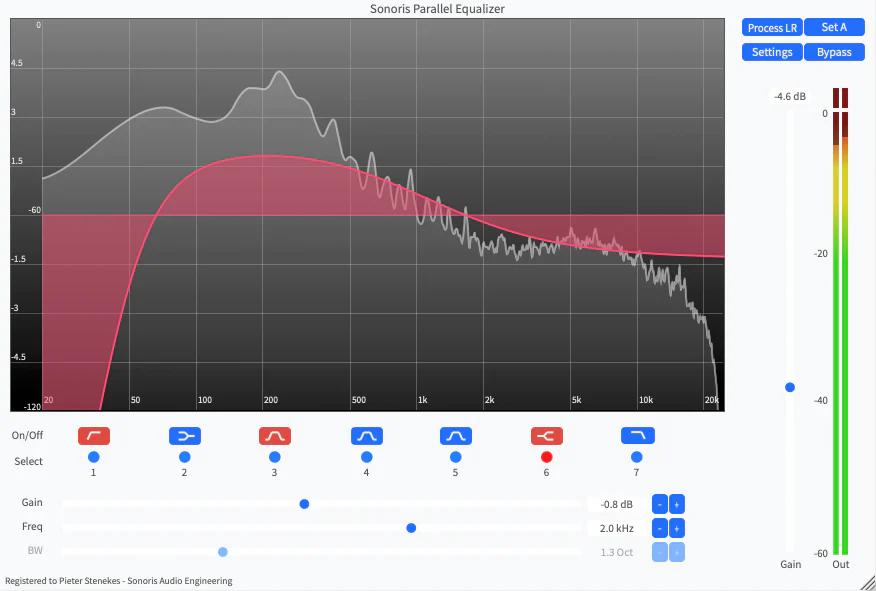 Sonoris Parallel Equalizer: Parallel Equalizer – Professional Audio Software & Plugin - Image 2