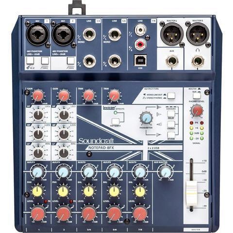 Soundcraft Notepad-8FX 8 Channel Desktop Mixer with USB