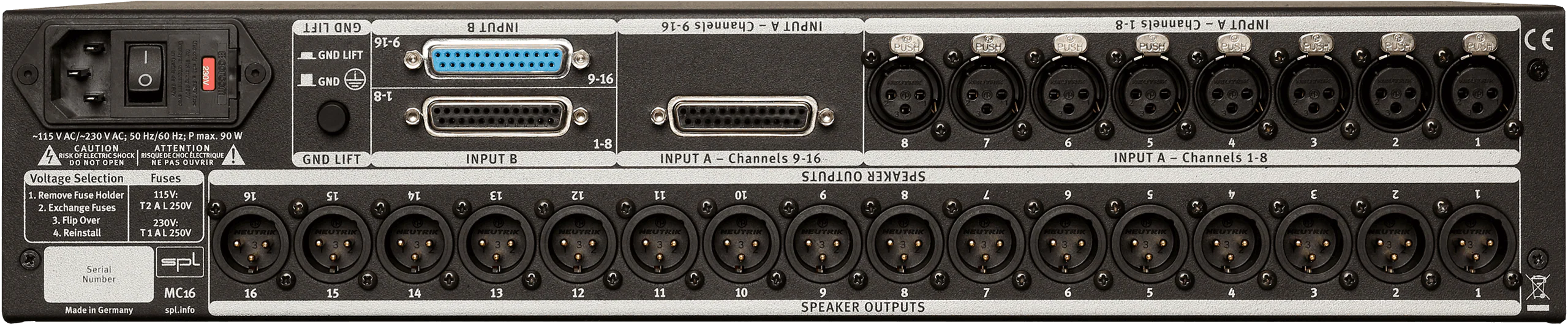 SPL MC16 16 Channel Mastering Monitor Controller - Image 2