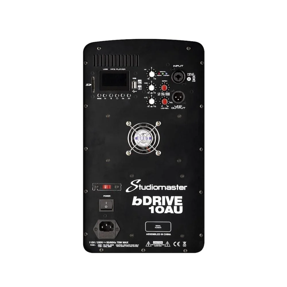 Studiomaster BDRIVE 10AU 10 Inch Active Speaker Cabinet - Black - Image 2