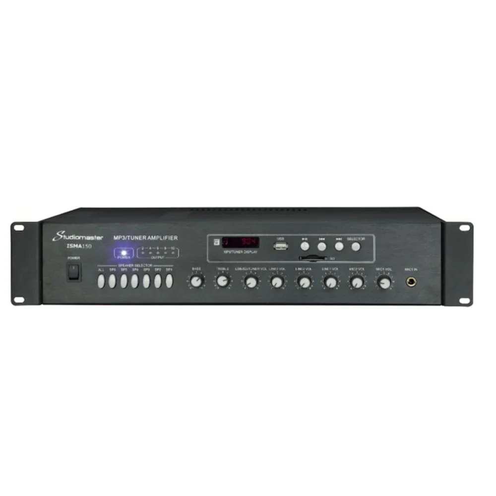 Studiomaster ISMA150 150W 100V Line Mixer Amplifier