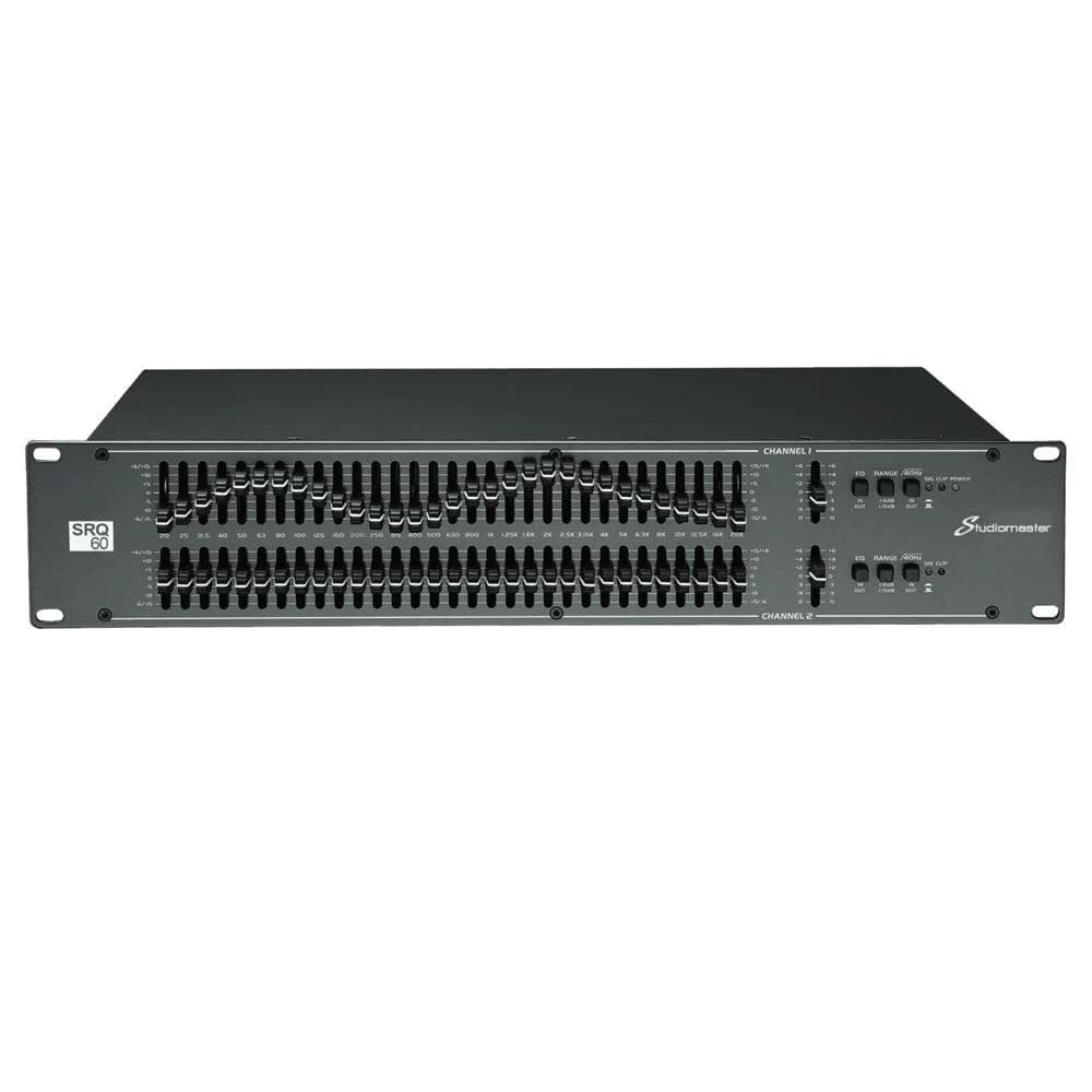StudioMaster SRQ 62 Series 2x31 Band Graphic Equalizer