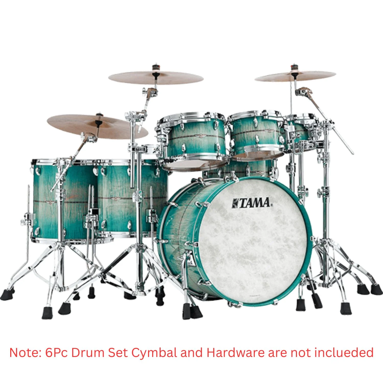 Tama Star Maple 22" 6PC Shell Pack Acoustic Drum Kit - Image 6
