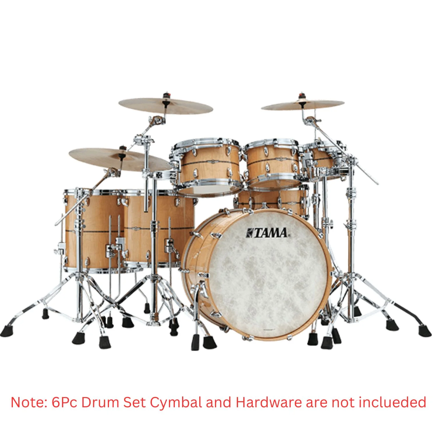 Tama Star Maple 22" 6PC Shell Pack Acoustic Drum Kit - Image 8