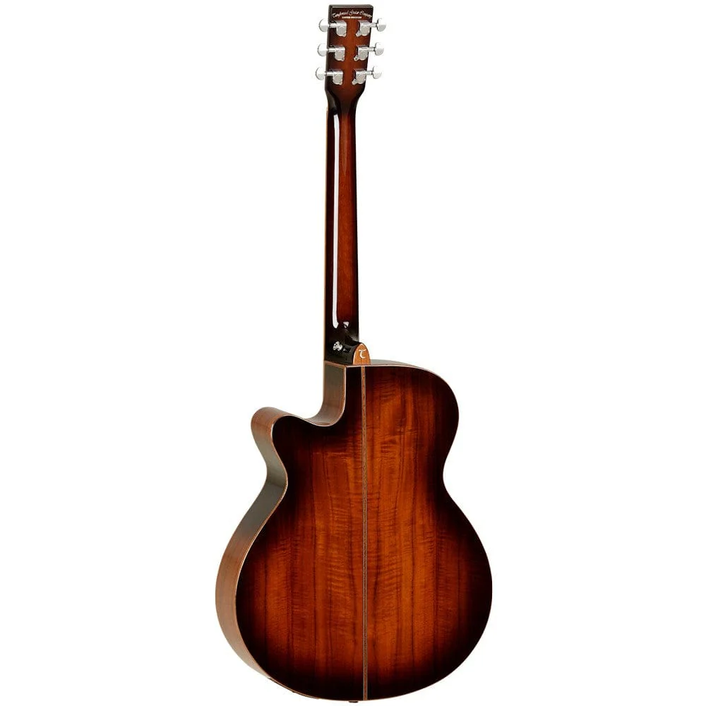 Tanglewood TW4 E KOA Winterleaf Series Superfolk Cutaway Electro Acoustic Guitar - Autumn Burst Gloss - Image 2