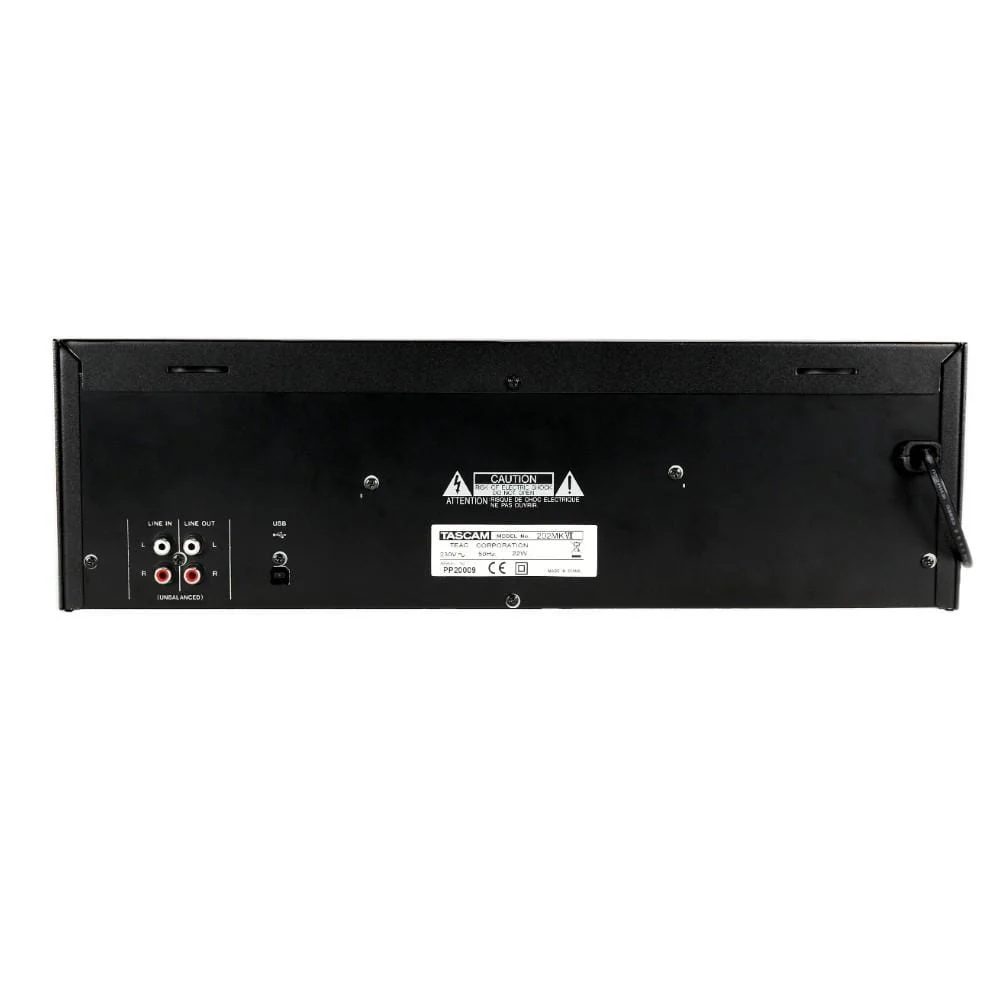 Tascam 202MK7 Rackmount USB Dual Cassette Deck - Image 3