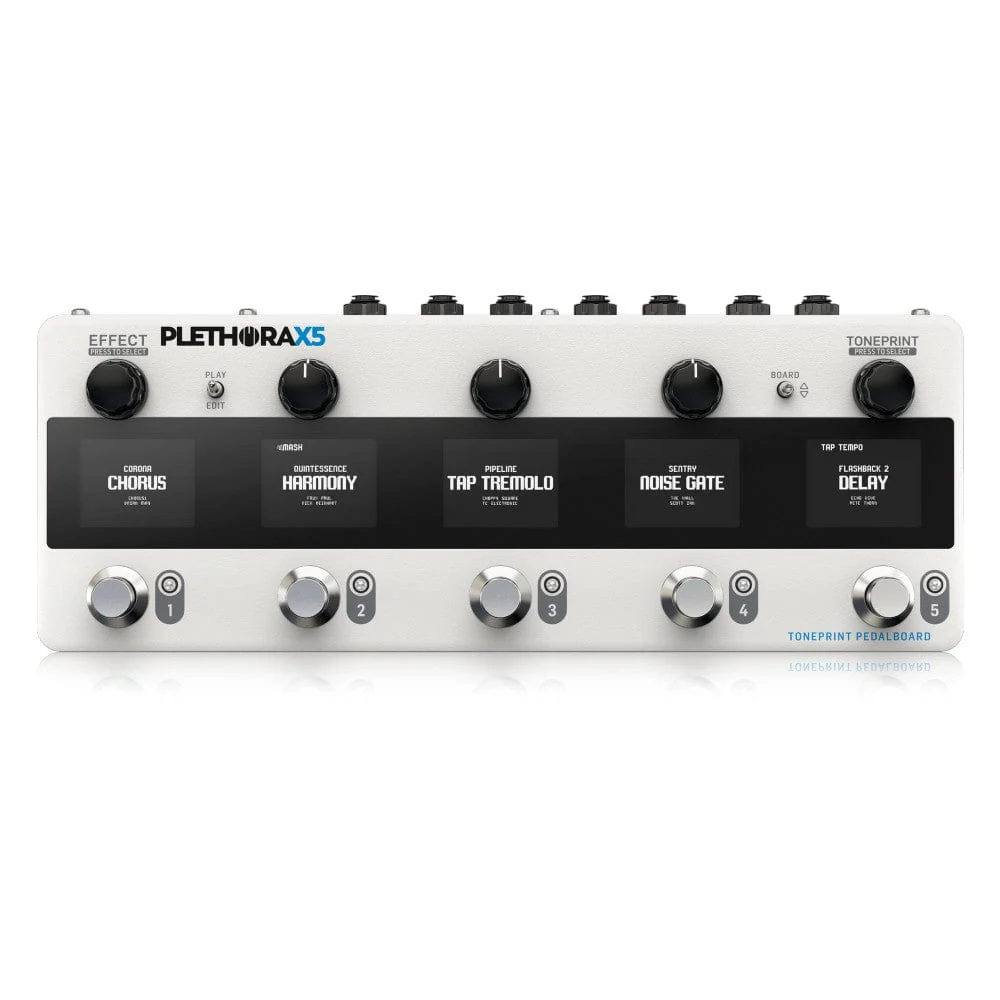 Tc Electronic PLETHORA X5 TonePrint Pedal Board with up to 127 Boards, 5 Pedal Slots