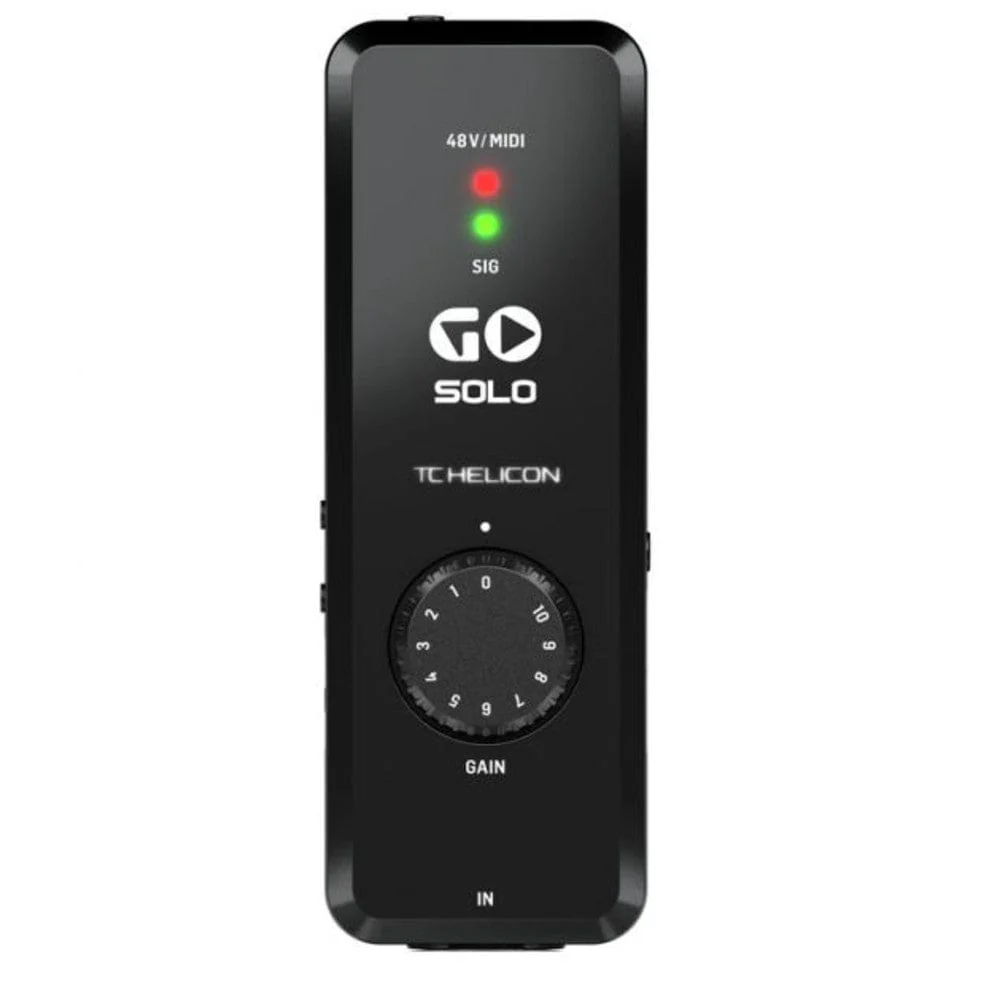 TC Helicon GO SOLO High Definition Audio MIDI Interface For Mobile Devices