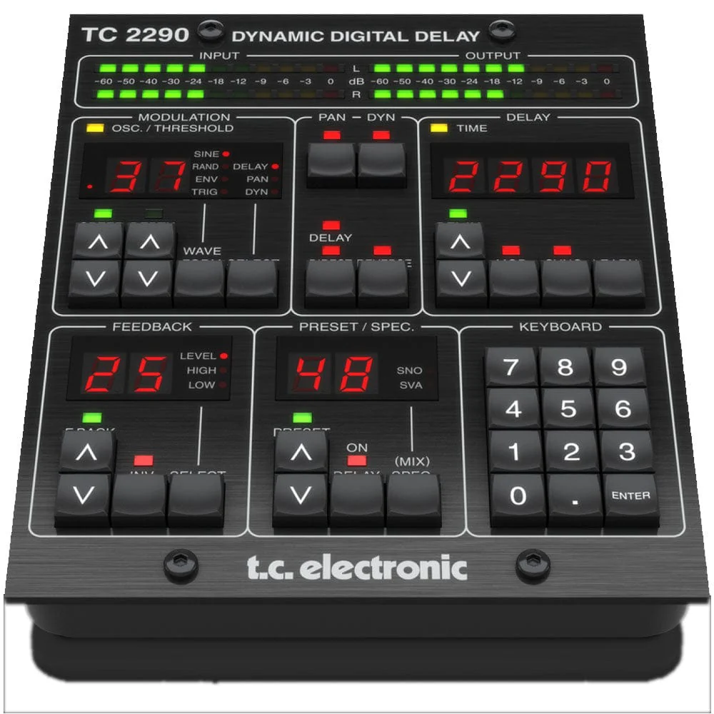 TC Electronic TC2290-DT Dynamic Delay Desktop Controller Interface