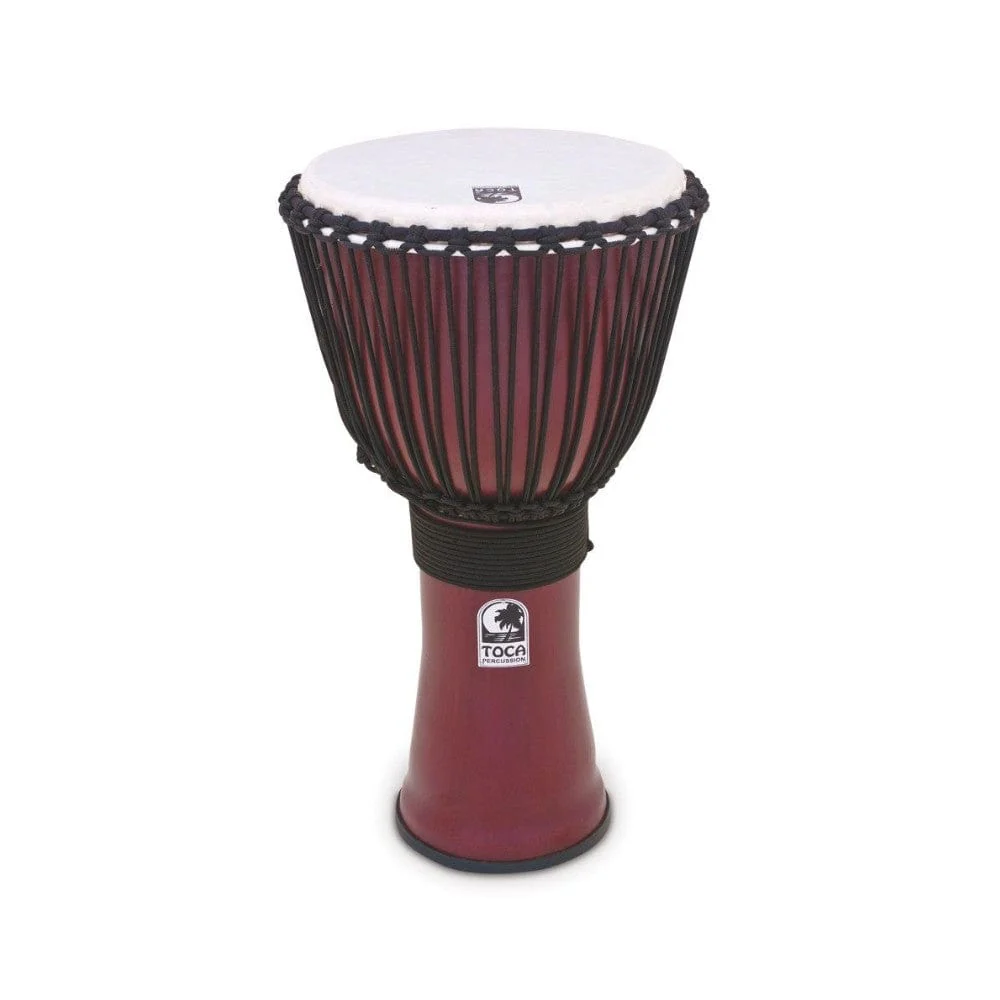 Toca TF2DJ-R Freestyle II Rope Tuned Djembe - Dark Red - Image 2