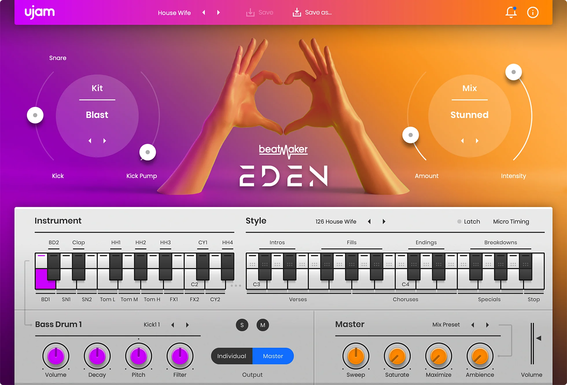 UJAM EDEN 2: Drum Machine – Professional Audio Software & Plugin - Image 2