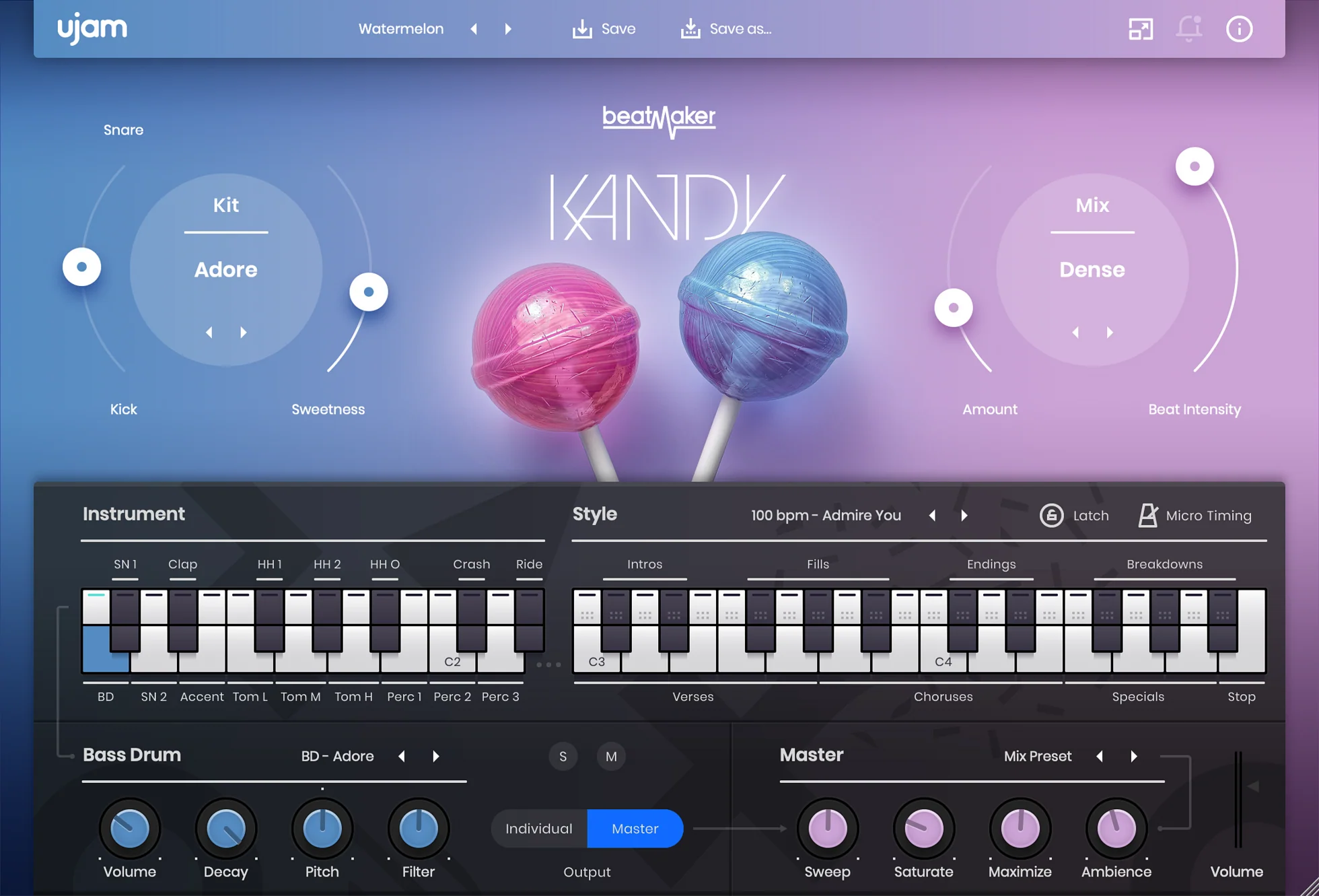 UJAM KANDY: Drum Machine – Professional Audio Software & Plugin