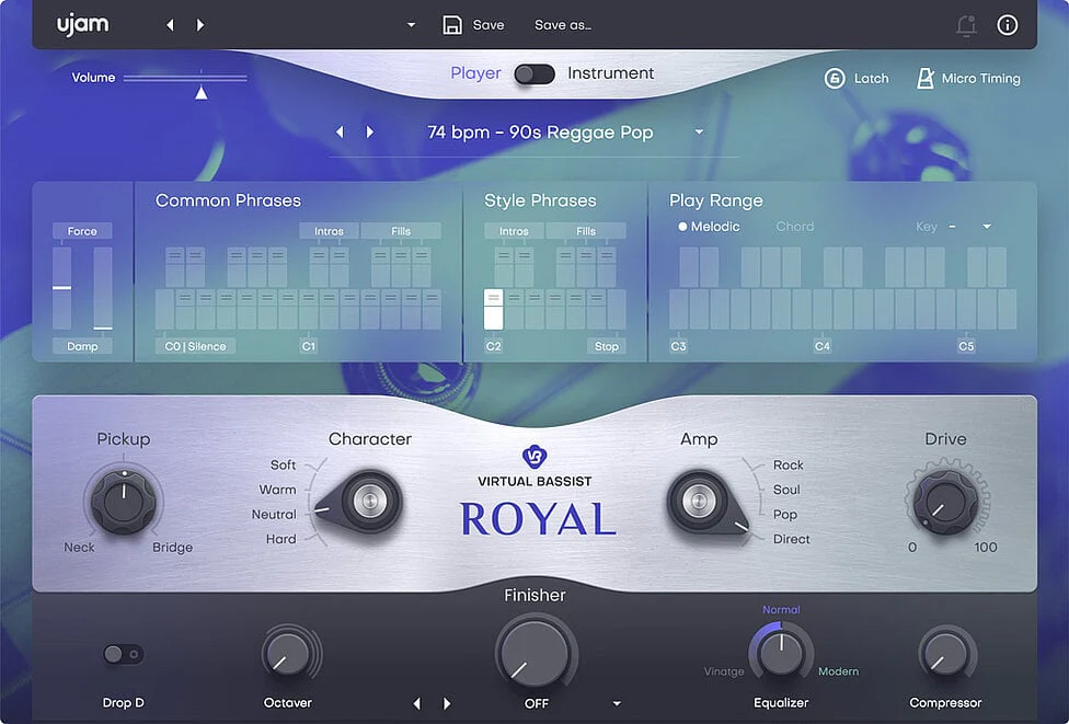 UJAM ROYAL 2: Bass Instrument – Professional Audio Software & Plugin