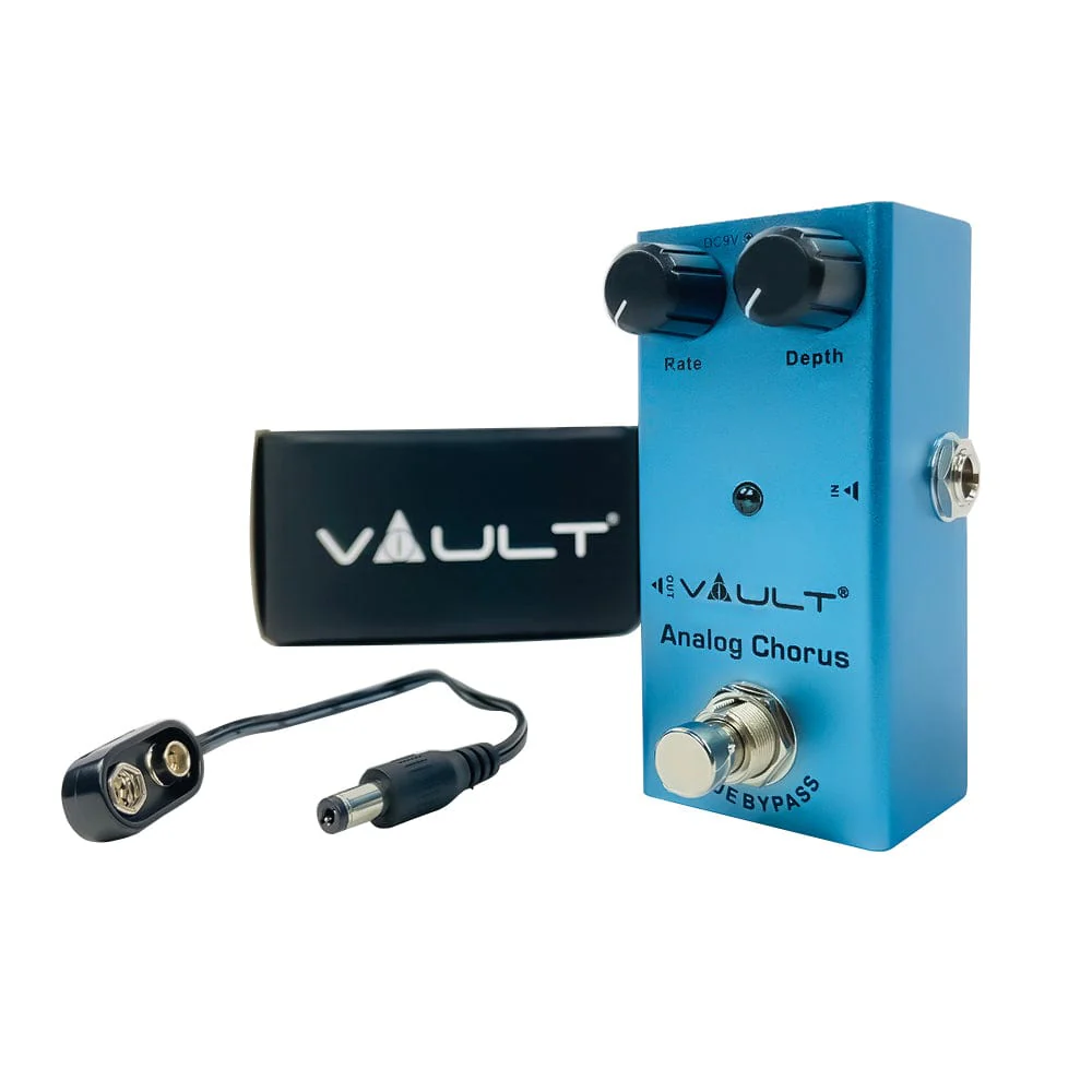 Vault Analog Chorus Effects Pedal With all Metal Body, Small Footprint & 3 Year Warranty - Open Box - Image 8