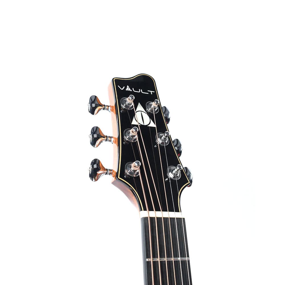 Vault Artisan Premium Electro-Acoustic Guitar with Solid Spruce Top, Solid Mahogany Back and Sides and Fishman Pickup - Image 23