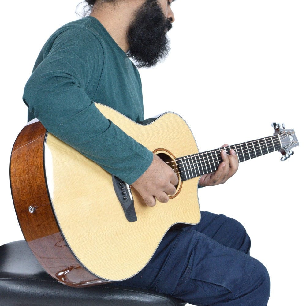 Vault Artisan Premium Acoustic Guitar with Solid Spruce Top and Solid Mahogany Back and Sides - Open Box - Image 16