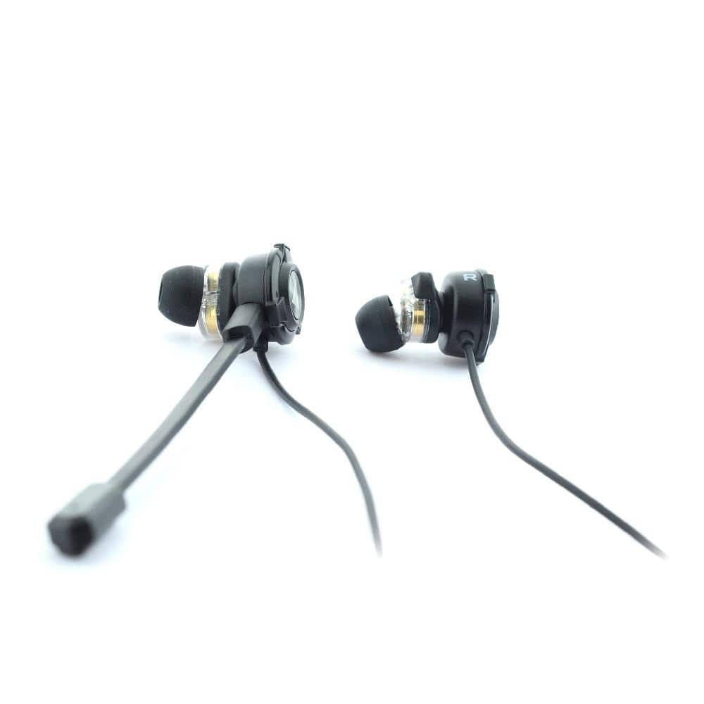 Vault Buds Duo Voice Dual Driver Earphones with Adjustable Boom & In-line Mic, Volume Control, Mute Switch & 3D Stereo Sound for iPhone, Android Phones, Tablets, PC, Laptop, PS4, PS5 & Xbox - Open Box - Image 4
