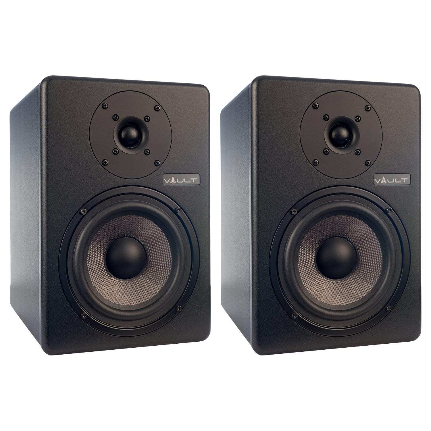 Vault C6 6" Powered Studio Monitors With Isolation Foam Pads - Pair with Vault Play True Wireless Earbuds - Image 8