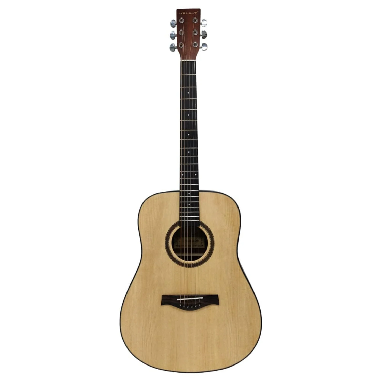 Vault DA40 41 Inch Premium Solid Spruce-Top Dreadnought Acoustic Guitar - Image 13