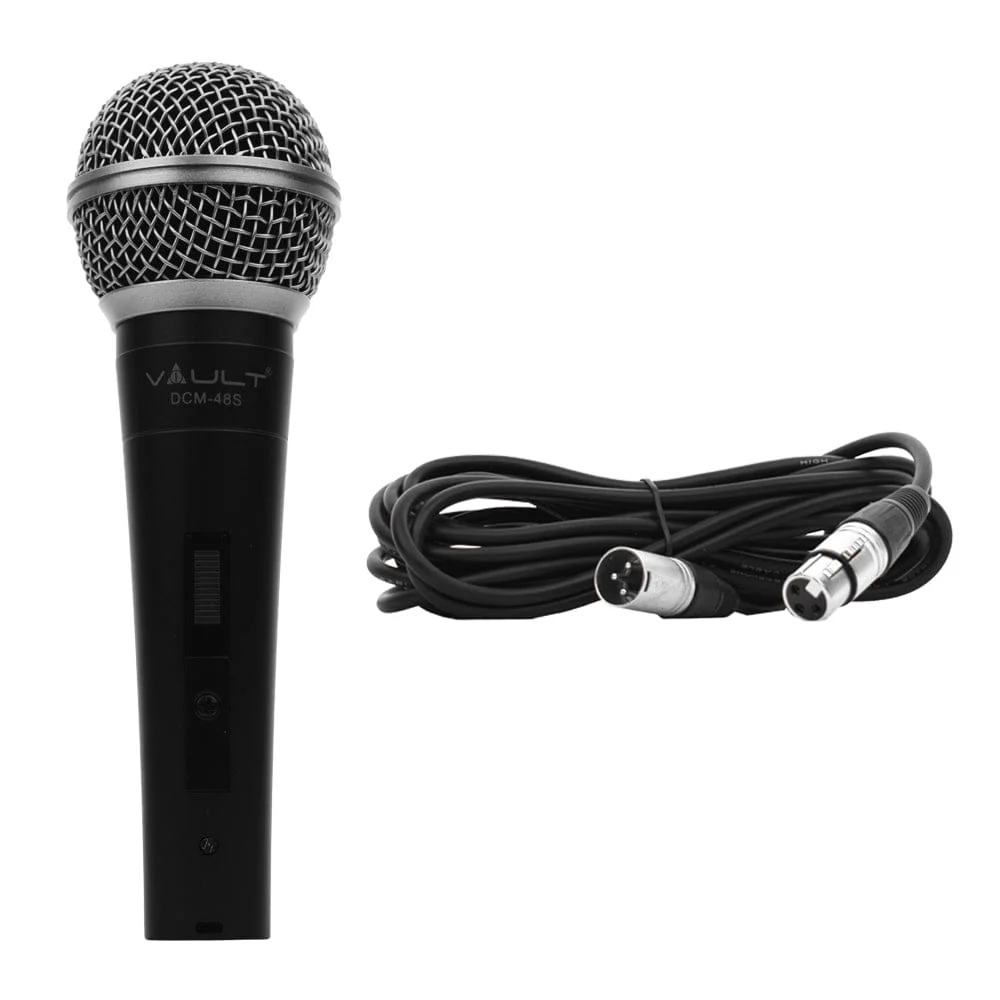 Vault DCM-48S Dynamic Cardioid Microphone with Switch and XLR Cable - Open Box - Image 5