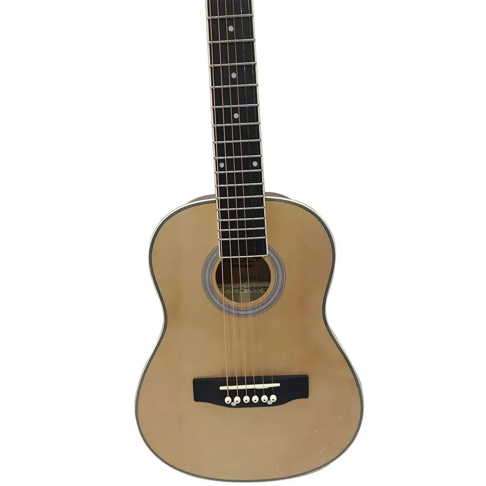 Vault Junior 30 Inch Acoustic Guitar for Kids with Ebook, Bag, Strings, Straps, Picks, String winder & Polishing Cloth - Natural Gloss - Open Box - Image 3