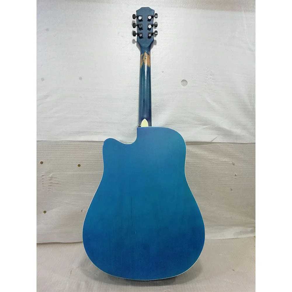 Vault EA10 40inch Medium Cutaway Acoustic Guitar- Blue Burst - Open Box B Stock - Image 4