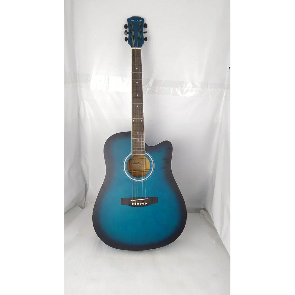 Vault EA10 40inch Medium Cutaway Acoustic Guitar- Blue Burst - Open Box B Stock - Image 7