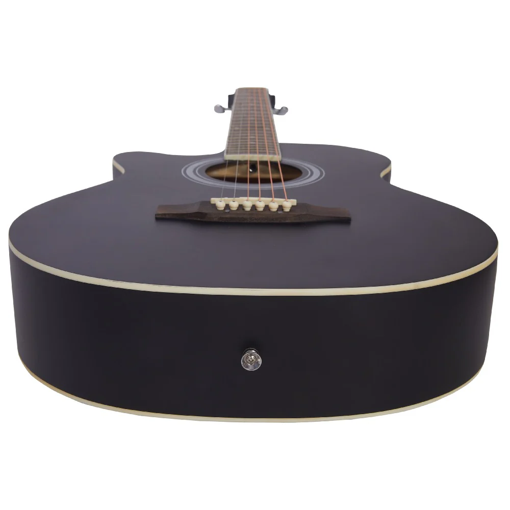 Vault EA20 Guitar Kit with Learn to Play Ebook, Bag, Strings, Straps, Picks, String winder & Polishing Cloth - 40 inch Cutaway Acoustic Guitar - Image 72