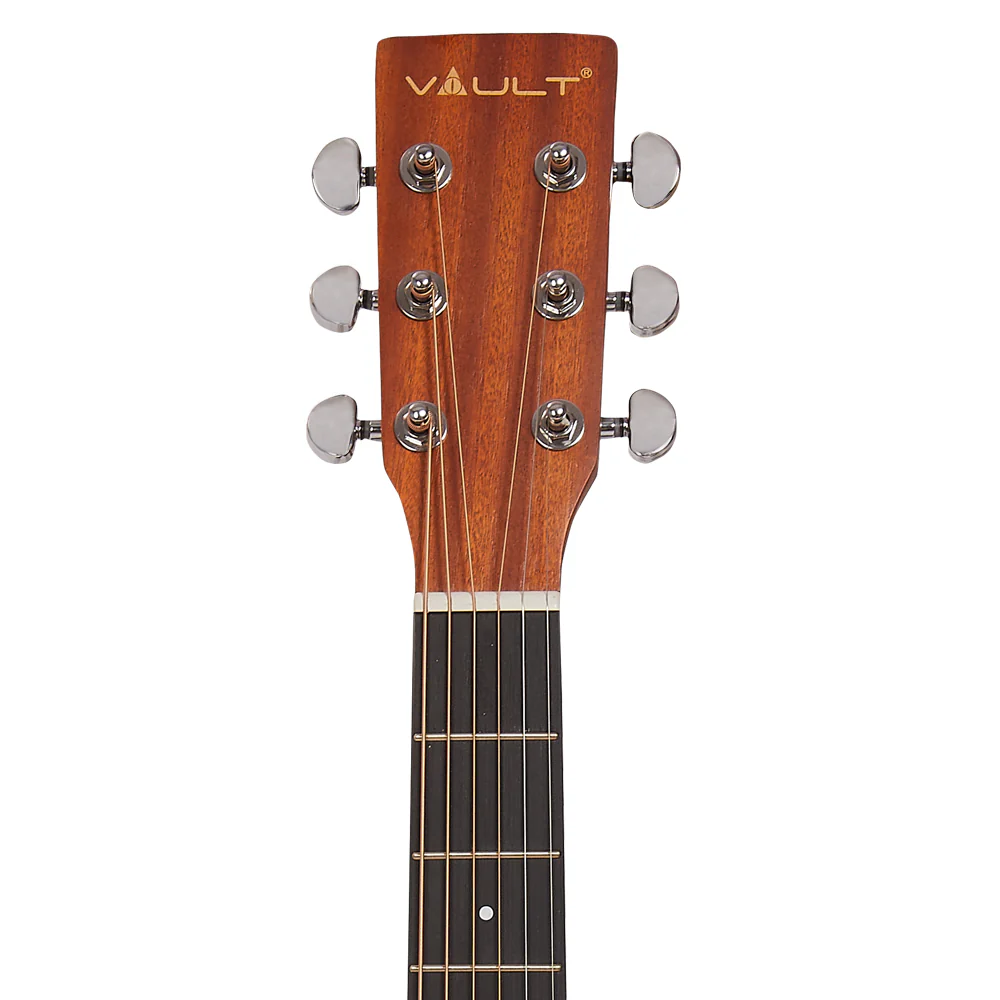 Vault EA25 Grand Auditorium Shape Acoustic Guitar with Bubinga Back and Sides - Open Box - Image 6