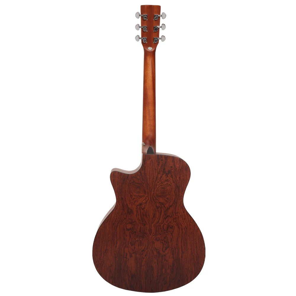 Vault EA25 Grand Auditorium Shape Acoustic Guitar with Bubinga Back and Sides - Open Box - Image 8