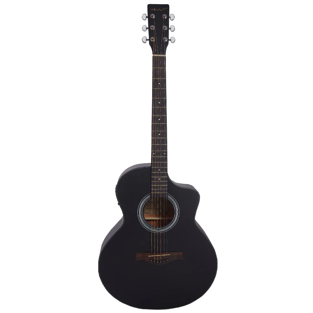 Vault EA40 41 inch Premium Solid Spruce-Top Cutaway Acoustic Guitar - Image 30