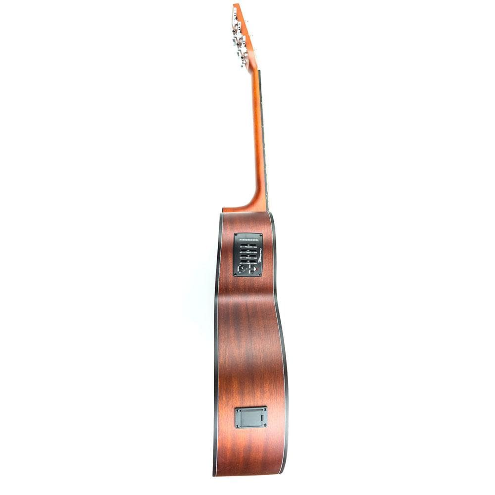 Vault EA40CE 41 inch Premium Solid Spruce-Top Cutaway Electro Acoustic Guitar with Bag, Strap, Picks, Tuner, Polishing Cloth & Ebook - Image 9